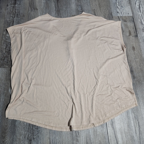 💘 Torrid Super Soft Jersey Dolman Henley Lace Trip Top - Picture 4 of 5